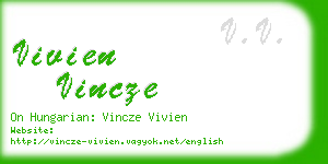 vivien vincze business card